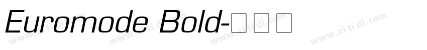 Euromode Bold字体转换